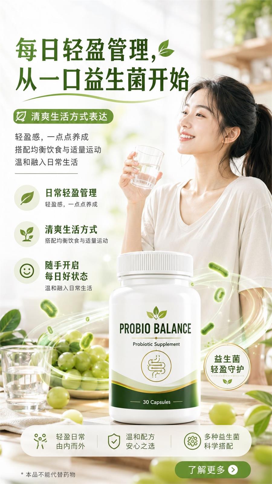 益生菌产品海报