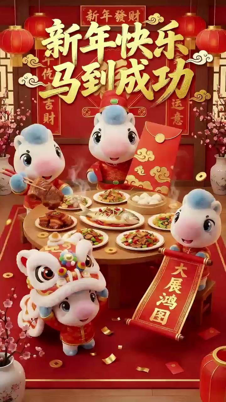 萌马拜年视频封面